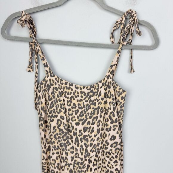 FAITHFULL THE BRAND | REVOLVE Elsa Animal Print Leopard Jumpsuit Women’s Size 2 - Picture 5 of 13